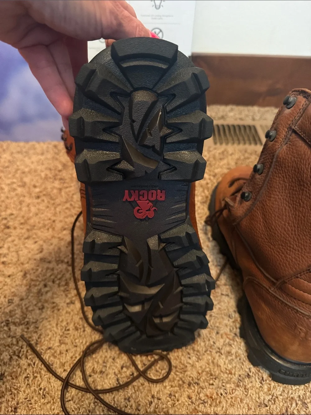 Rocky Brown Gore-Tex Leather Work Boots